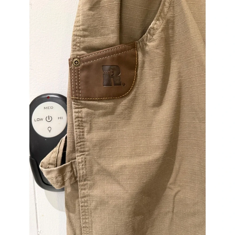 Wrangler Riggs Workwear Carpenter Pants Tan Ripstop Utility Trousers Mens